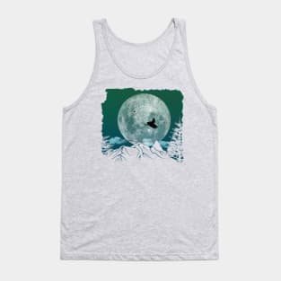 Snowmobile Freestyle - Green Night Tank Top